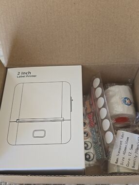2 Inch Label Printer with White Label Rolls